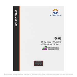 LVTOPSUN 25.6V 100AH Lithium Lifepo4 Battery