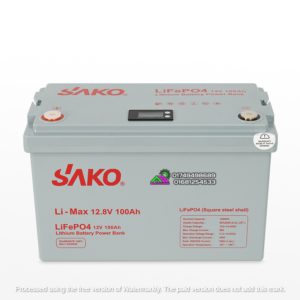 Sako Li-Max 12.8V 100Ah LiFePO₄ Lithium Battery