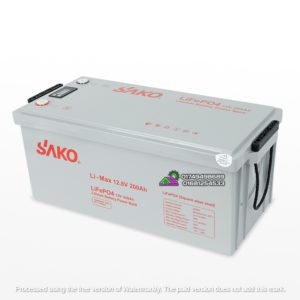 SAKO Li‑Max 12.8V 200Ah LiFePO₄ Lithium Battery